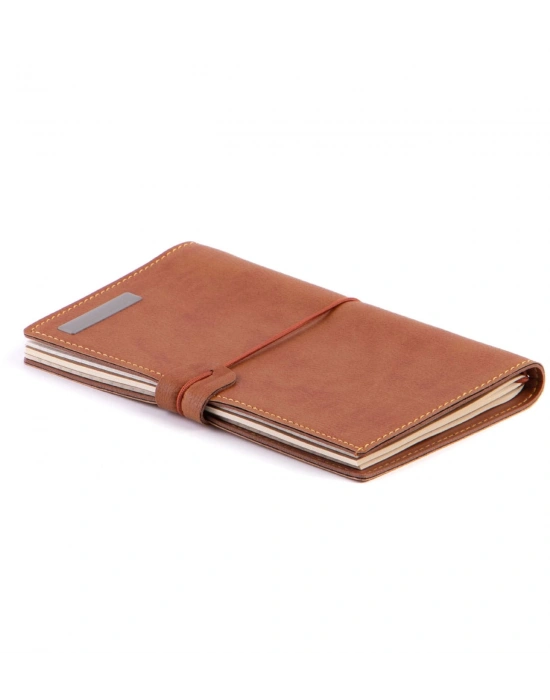Single Slim Gül Yapraklı Güllü Lokum Gold - Termoderi Soft Kapaklı Defter Taba