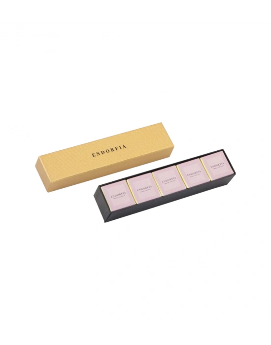 Single Slim Madlen Sütlü Çikolata Gold-Pembe