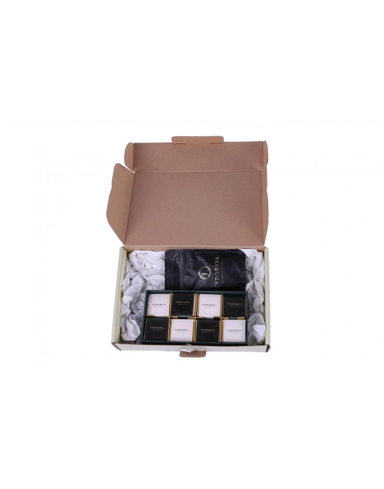 Sütlü&Bitter Madlen Mix.Çikolata-Premium 20 gr Türk Kahvesi Yılbaşı Kutusu