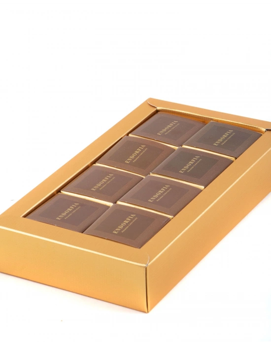 Sütlü Madlen Kahverengi Büyük Kurumsal Kutu Gold