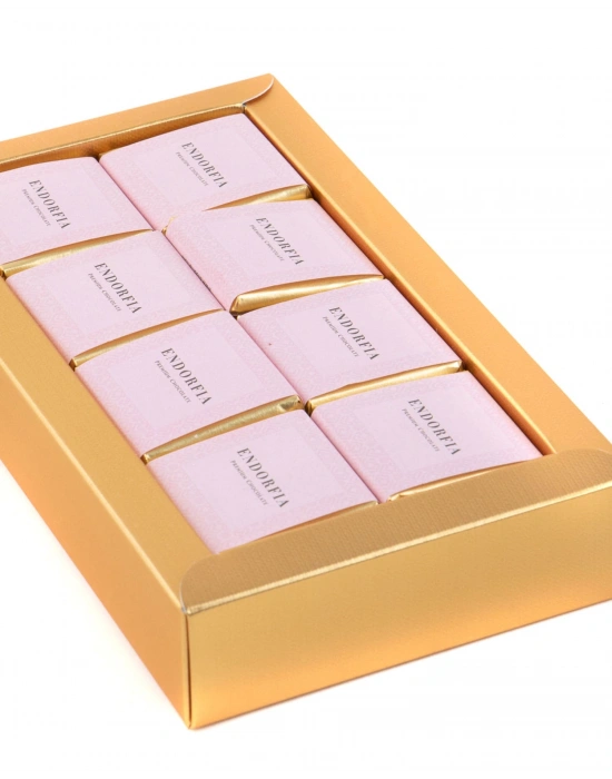 Sütlü Madlen Pembe - Büyük Kurumsal Kutu Gold