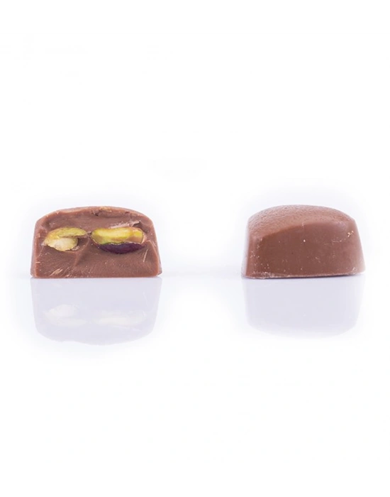 Twin Premium Fıstıklı Kalp Çikolata & Kahve Kırmızı-Kahverengi