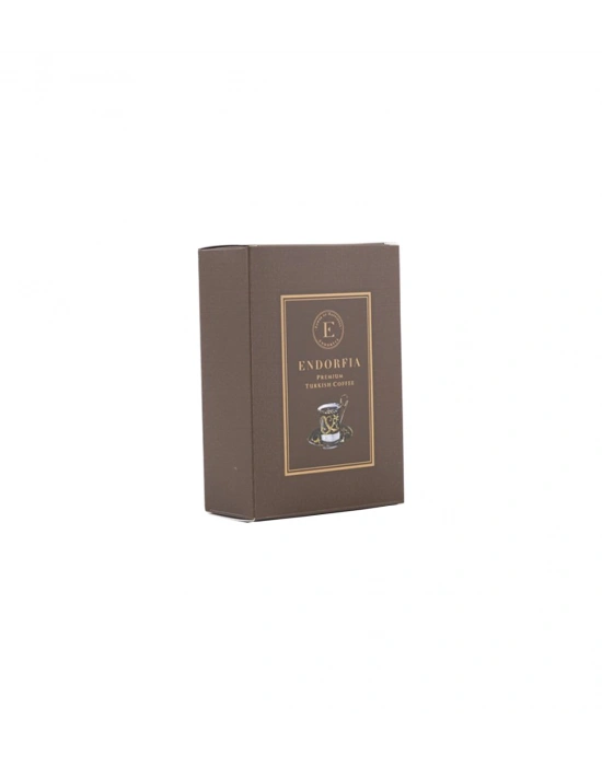 Twin Premium Gül Yapraklı Güllü Lokum & Kahve - Kahverengi