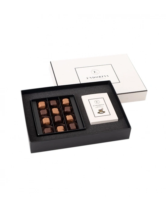 Twin Premium Mix Çikolata Kaplı Fıstıklı Lokum & Kahve - Beyaz