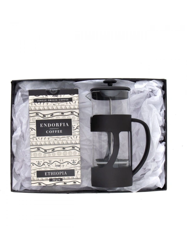 500 Ml French Press ve 250 gr Etiyopya Kahve