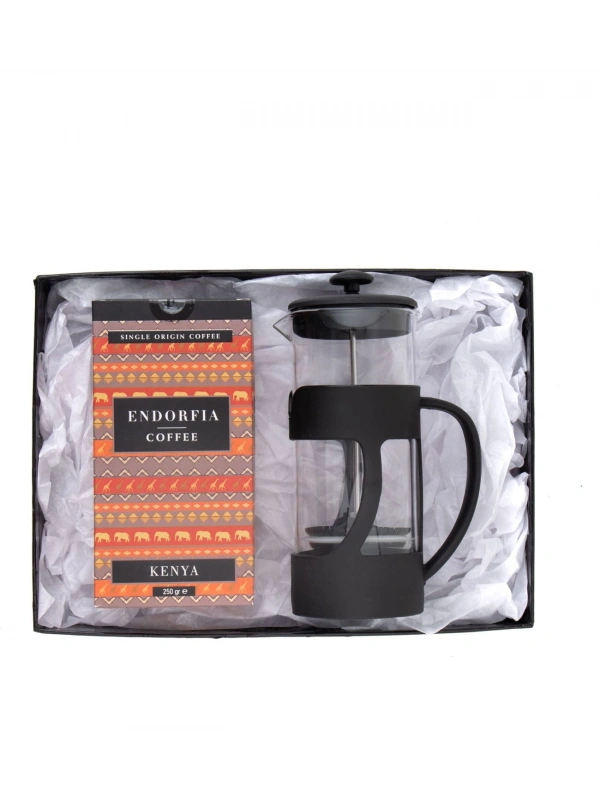 500 Ml French Press ve 250 gr Kenya Kahve
