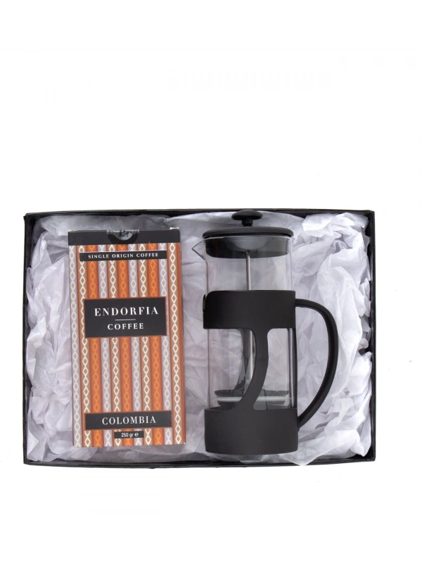 500 Ml French Press ve 250 gr Kolombia Kahve