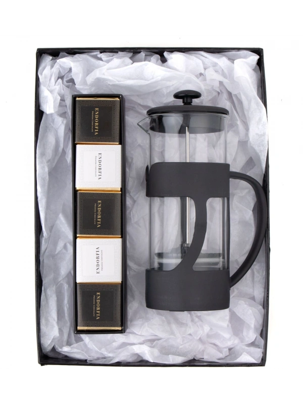 500 Ml French Press ve Single Slim Mix Madlen Kırmızı