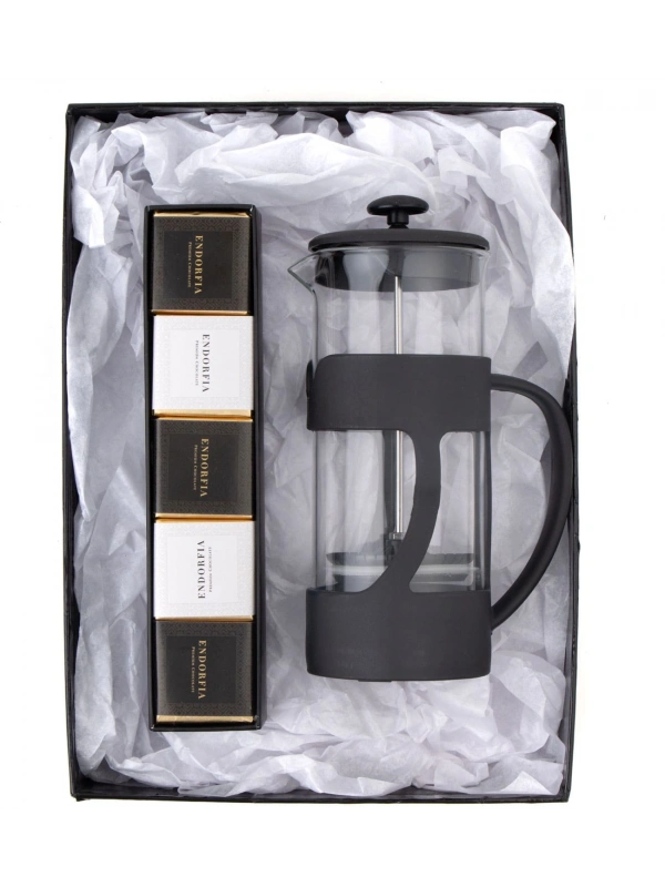 500 Ml French Press ve Single Slim Mix Madlen Siyah