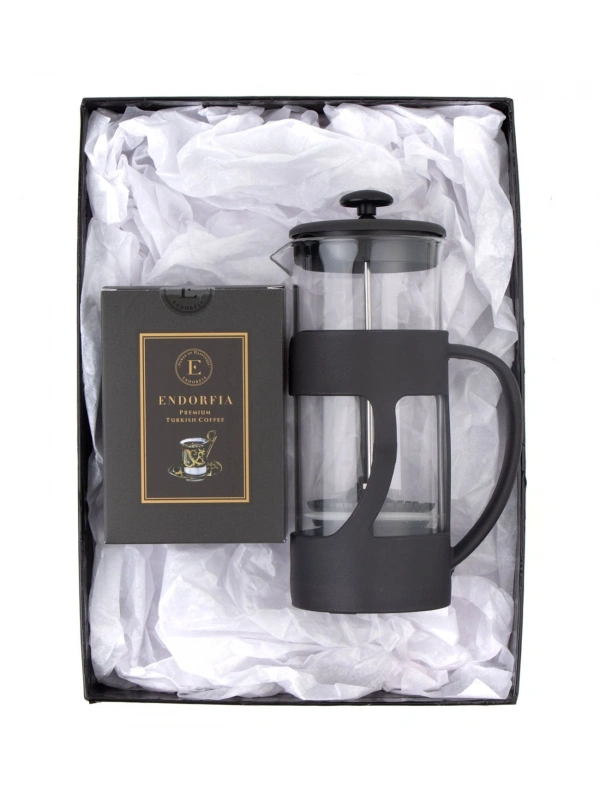 500 Ml French Press ve Türk Kahvesi Siyah