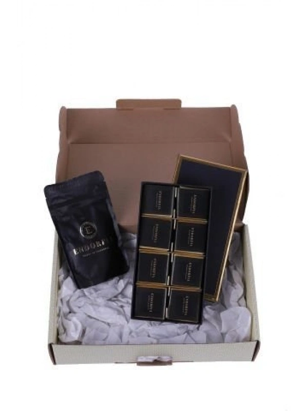 Bitter Madlen Çikolata-Premium 20 gr Türk Kahvesi Yılbaşı Kutusu