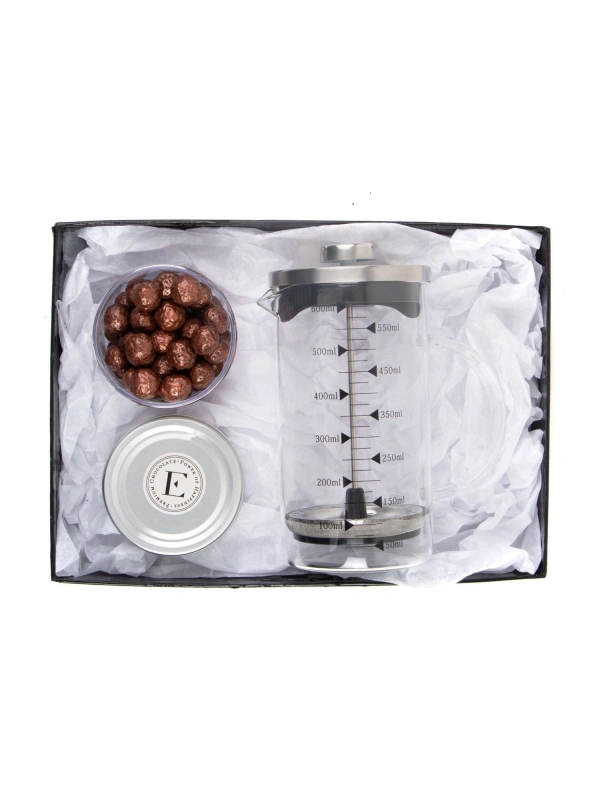 Borosilikat 600 Ml French Press ve Kahve Draje