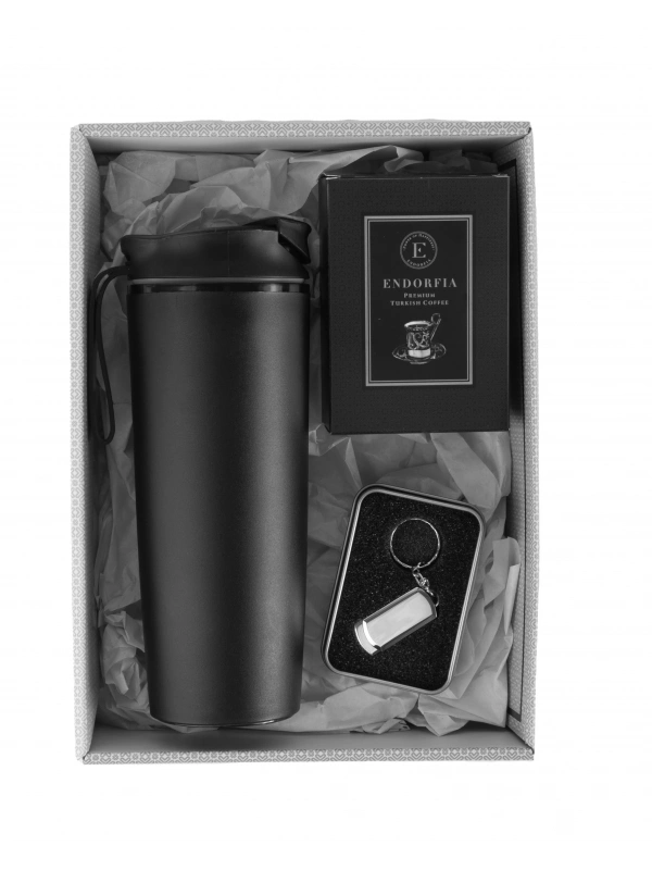 Devrilmez  Çelik Termos-Premium Türk kahvesi 100 gr-Usb Bellek 16 gb