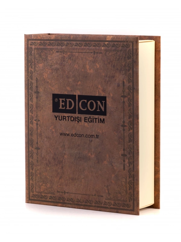 Double Brown Book Bitter Madlen Kurumsal Çikolata & Kolonya - Kıdem Hediyeleri