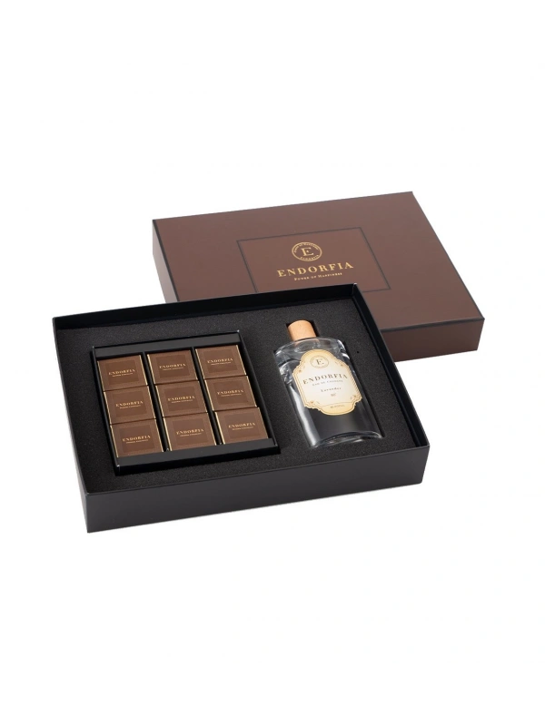 Double Premium Madlen Sütlü Çikolata & Kolonya - Kahverengi
