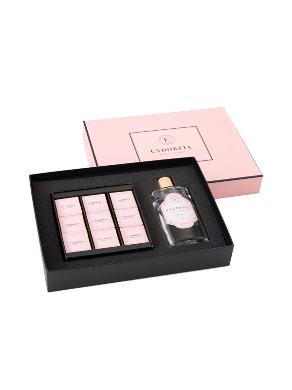 Double Premium Madlen Sütlü Çikolata & Kolonya - Pembe