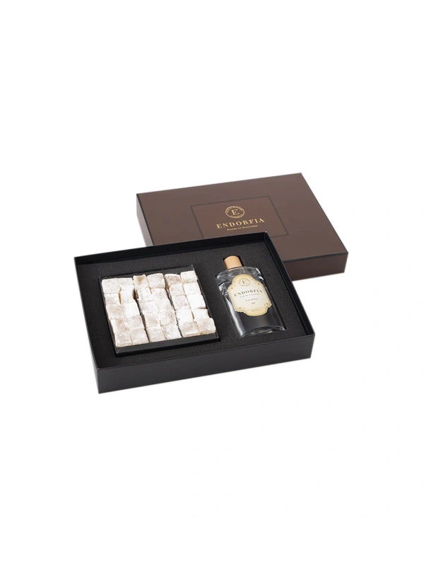 Double Premium Sade Lokum & Kolonya - Kahverengi