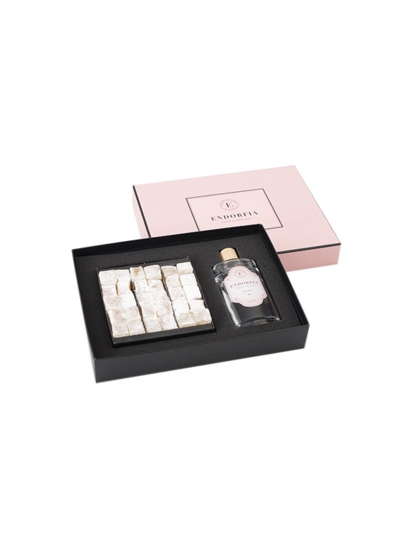 Double Premium Sade Lokum & Kolonya - Pembe