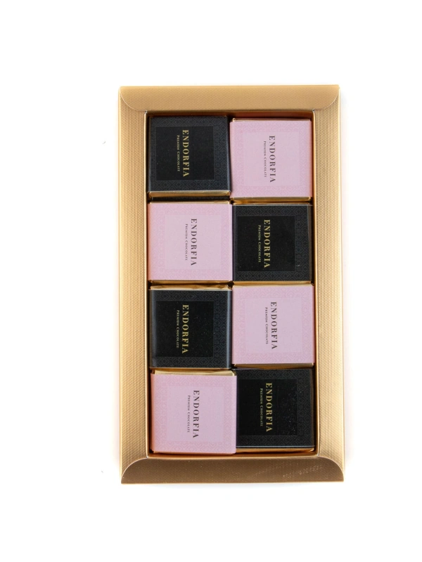 Mix Madlen Pembe-Siyah - Büyük Kurumsal Kutu - Gold