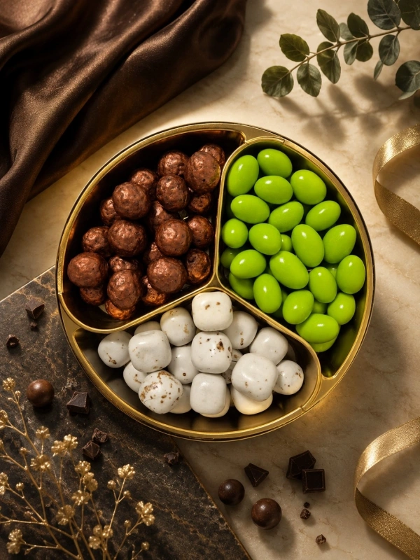 Premium Draje Kutusu 250 g | Kahve Draje 80 g, Coco Draje 90 g ve Fıstık Draje 80 g