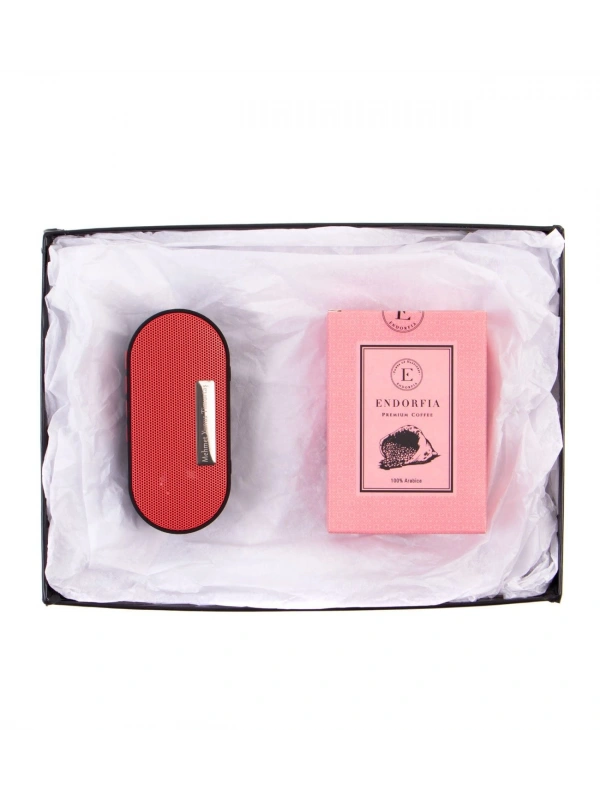 Premium Kahve - Bluetooth Hoparlör Kırmızı