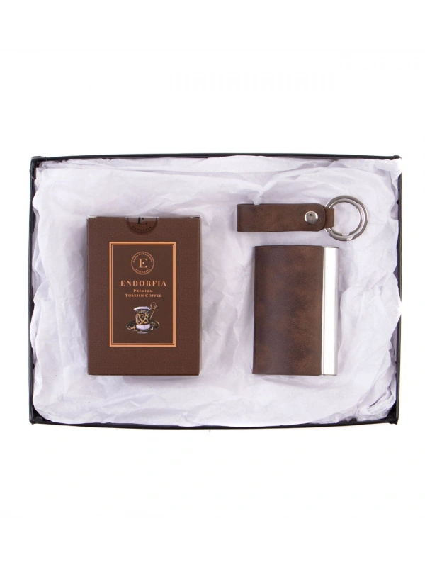 Premium Kahve - Termoderi Vip Set Kahverengi