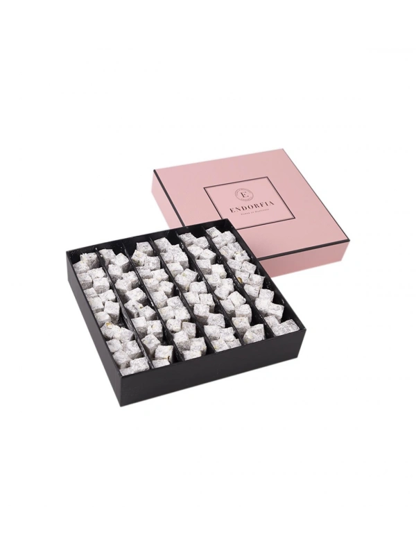 Single Midi Duble Fıstıklı Çifte Kavrulmuş Lokum - Pembe