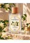 50 ML Yasemin Cam Şişe Ahşap Kapak Kolonya