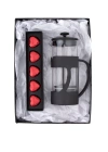 500 Ml French Press ve Single Slim Fıstıklı Kalp Çikolata