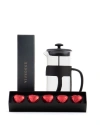 500 Ml French Press ve Single Slim Fıstıklı Kalp Çikolata