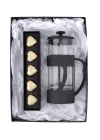 500 Ml French press ve  Single Slim Fıstıklı Kalp Çikolata Gold