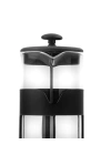 500 Ml French Press ve Single slim Gül Yapraklı Lokum Siyah