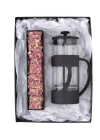 500 Ml French Press ve Sngle Slim Gül Yapraklı Lokum Gold