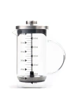 Borosilikat 600 Ml French Press ve Filtre Kahve Siyah