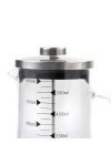 Borosilikat 600 Ml French Press ve  Single Slim Fıstıklı Kalp Çikolata Siyah