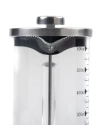 Borosilikat 600 Ml French Press ve  Single Slim Fıstıklı Kalp Çikolata Siyah