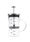 Borosilikat 600 Ml French Press ve Single slim Gül Yapraklı Lokum Kırmızı