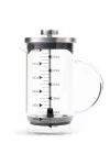 Borosilikat 600 Ml French Press ve Single Slim Mix Madlen Kırmızı