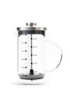 Borosilikat 600 Ml French Press ve Single Slim Mix Madlen Siyah