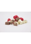 Double Maxi Fıstıklı Kalp Çikolata & Kolonya Gold-Beyaz