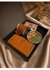 Endorfia Vintage Collection Premium Hediye Kutusu | Kış Çayı, Deri Kavanoz Kupa ve Doğal Atıştırmalık Seti