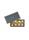 Fıstıklı Kalp Çikolata Gold Yılbaşı Kutusu - Yeşil