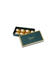 Fıstıklı Kalp Çikolata Gold Yılbaşı Kutusu - Yeşil
