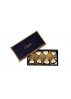 Fıstıklı Kalp Çikolata Gold Yılbaşı Kutusu - Yılbaşı Çikolatası – Siyah