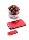 Kişiye Özel Powerbank - 32 GB Metal Renkli USB Bellek Kırmızı - Dragee