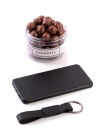Kişiye Özel Powerbank - Metal Anahtarlık - Dragee - Siyah