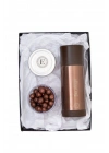 Kişiye Özel Sızdırmaz Termos Kahverengi  ve Kahve Draje Hediye Kutusu
