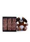 Sevimli Yavru Köpek ve Single Modern Gül Yapraklı Güllü Lokum