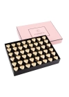 Single Maxi Fıstıklı Kalp Çikolata Gold-Pembe