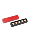 Single Slim Fıstıklı Kalp Çikolata Red-Gold